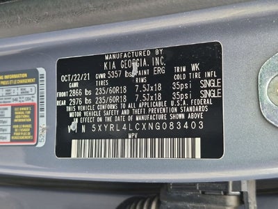 2022 Kia Sorento S