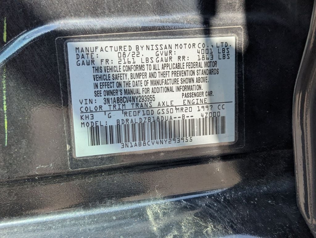 2022 Nissan Sentra SV