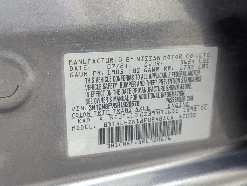 2024 Nissan Versa 1.6 SR
