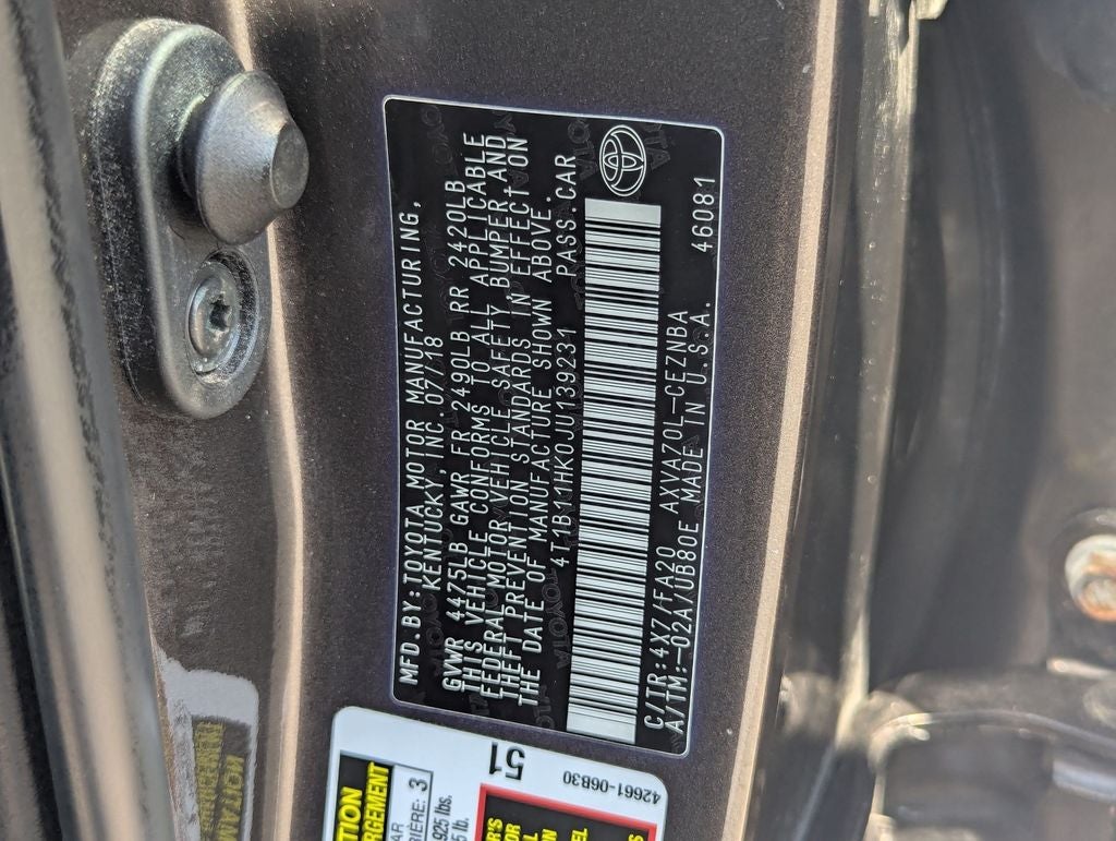 2018 Toyota Camry LE