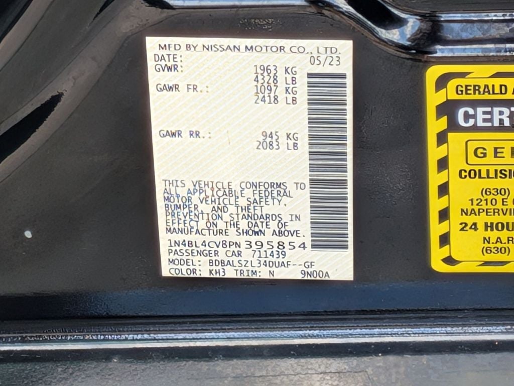 2023 Nissan Altima 2.5 SR