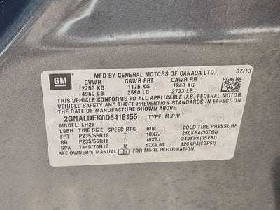 2013 Chevrolet Equinox LT 1LT