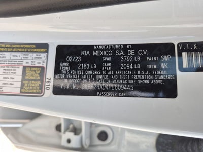 2023 Kia Forte LXS