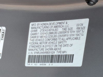 2024 Honda Odyssey Elite
