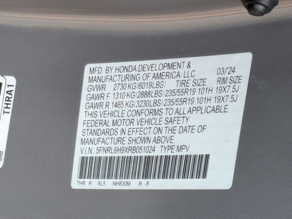2024 Honda Odyssey Elite
