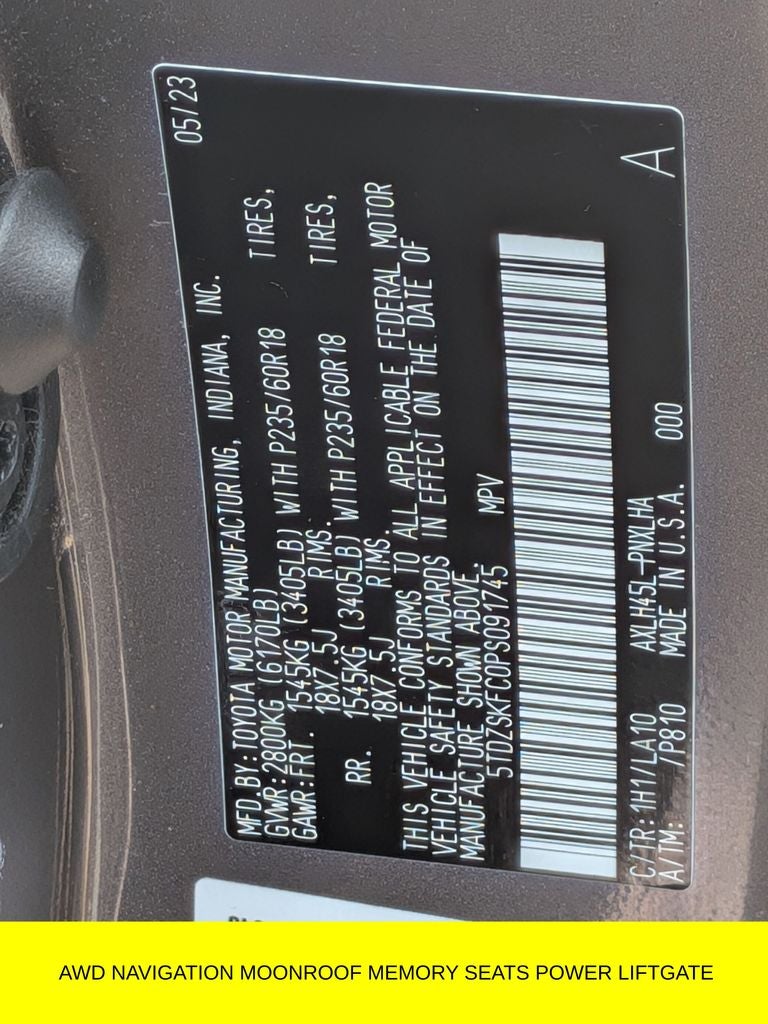 2023 Toyota Sienna Limited 7 Passenger