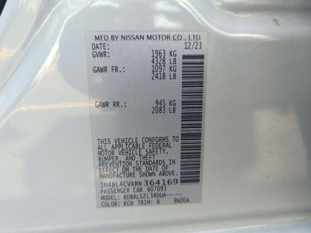 2024 Nissan Altima 2.5 SR