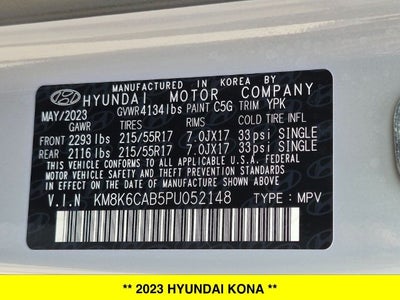 2023 Hyundai Kona SEL