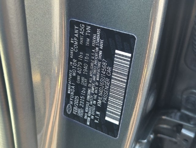 2025 Hyundai Elantra Hybrid Limited