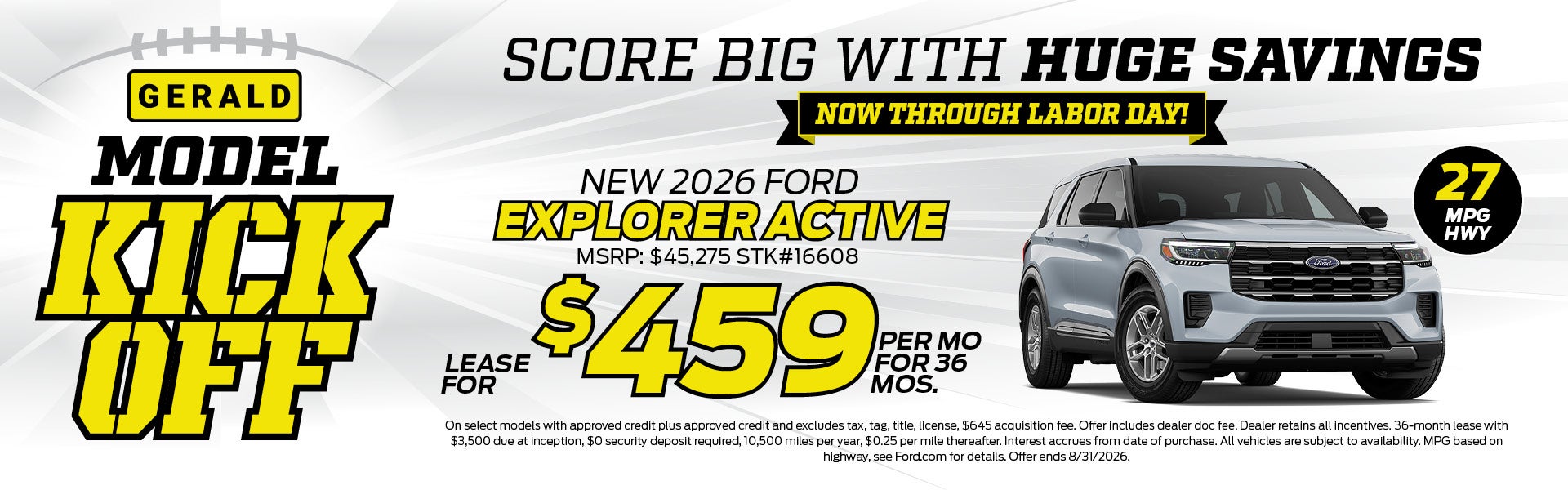 New 2026 Ford Explorer Active