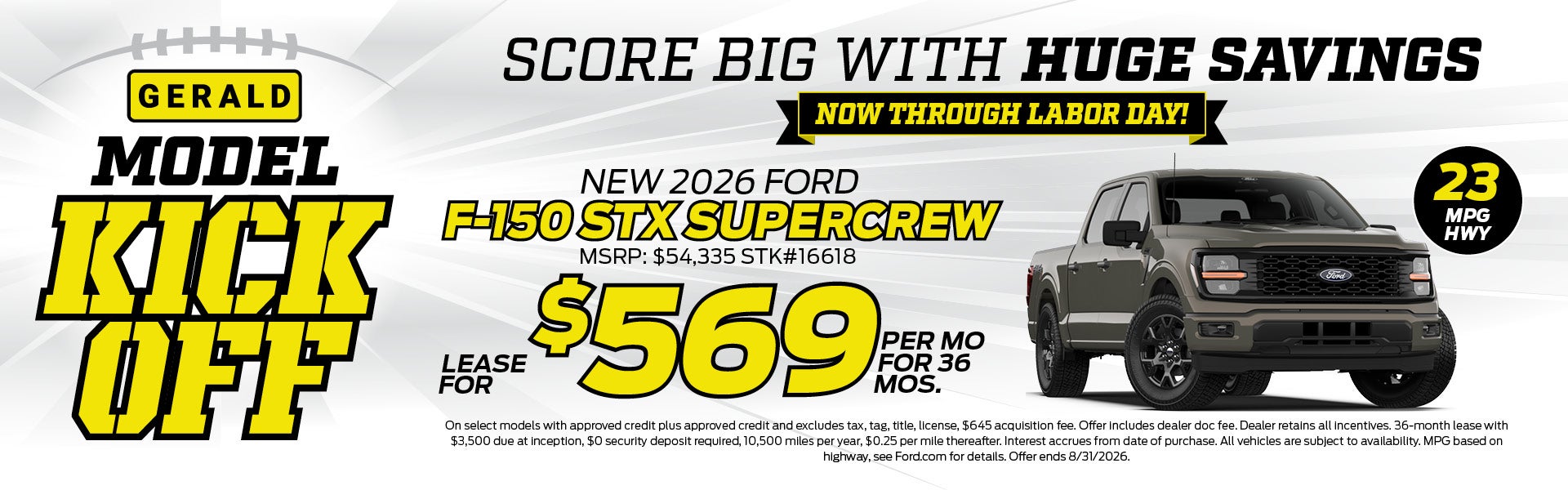New 2026 Ford F-150 STX Supercrew