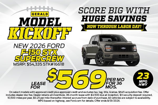 New 2026 Ford F-150 STX Supercrew