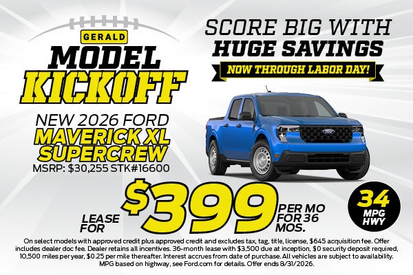 New 2026 Ford Maverick XL Supercrew