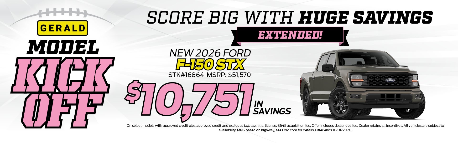 New 2026 Ford F-150 STX