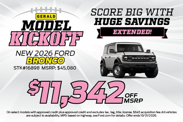 2026 Ford Bronco 