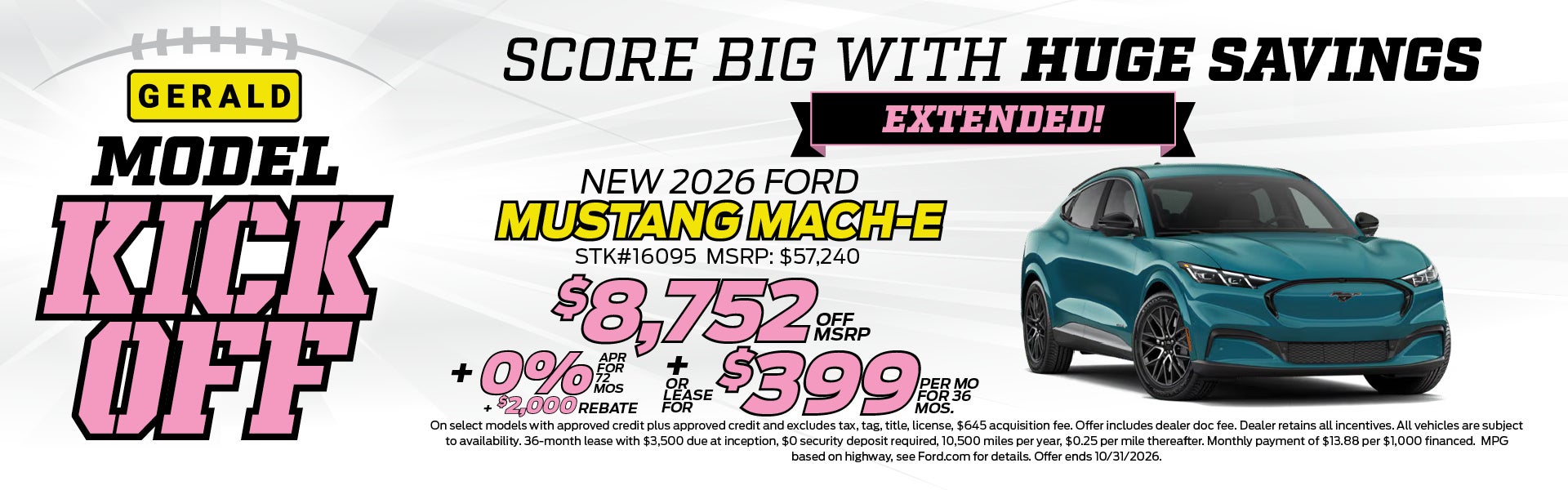 New 2026 Ford Mustang Mach-E