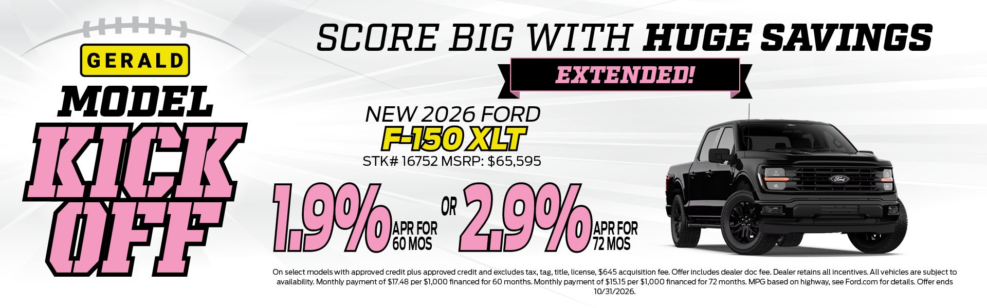 New 2026 Ford F-150 XLT
