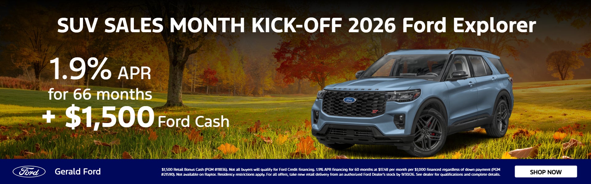 SUV SALES MONTH KICK-OFF 2026 Ford Explorer