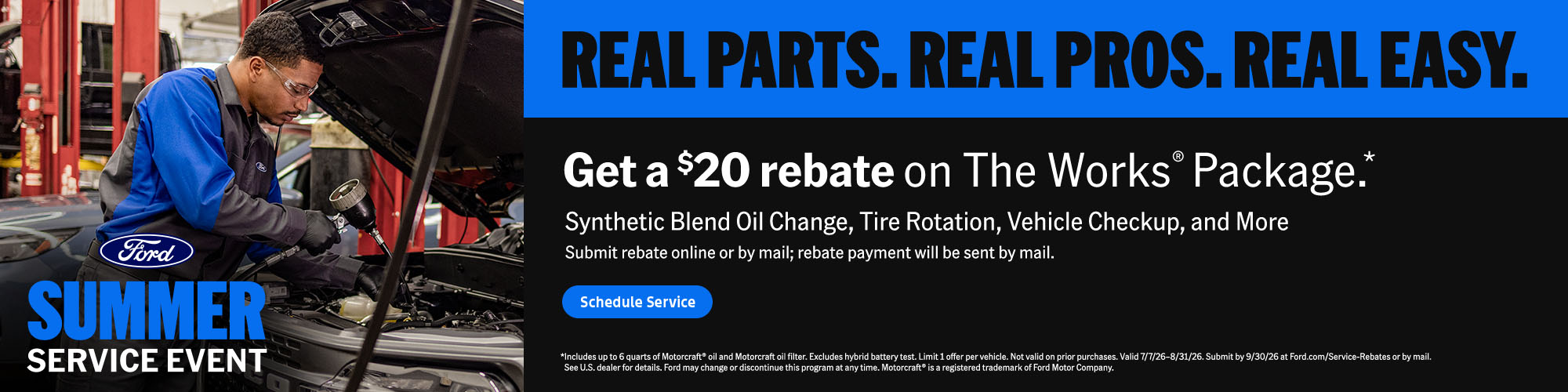Get a $20 rebate on The Works Package at Gerald Ford in North Aurora IL